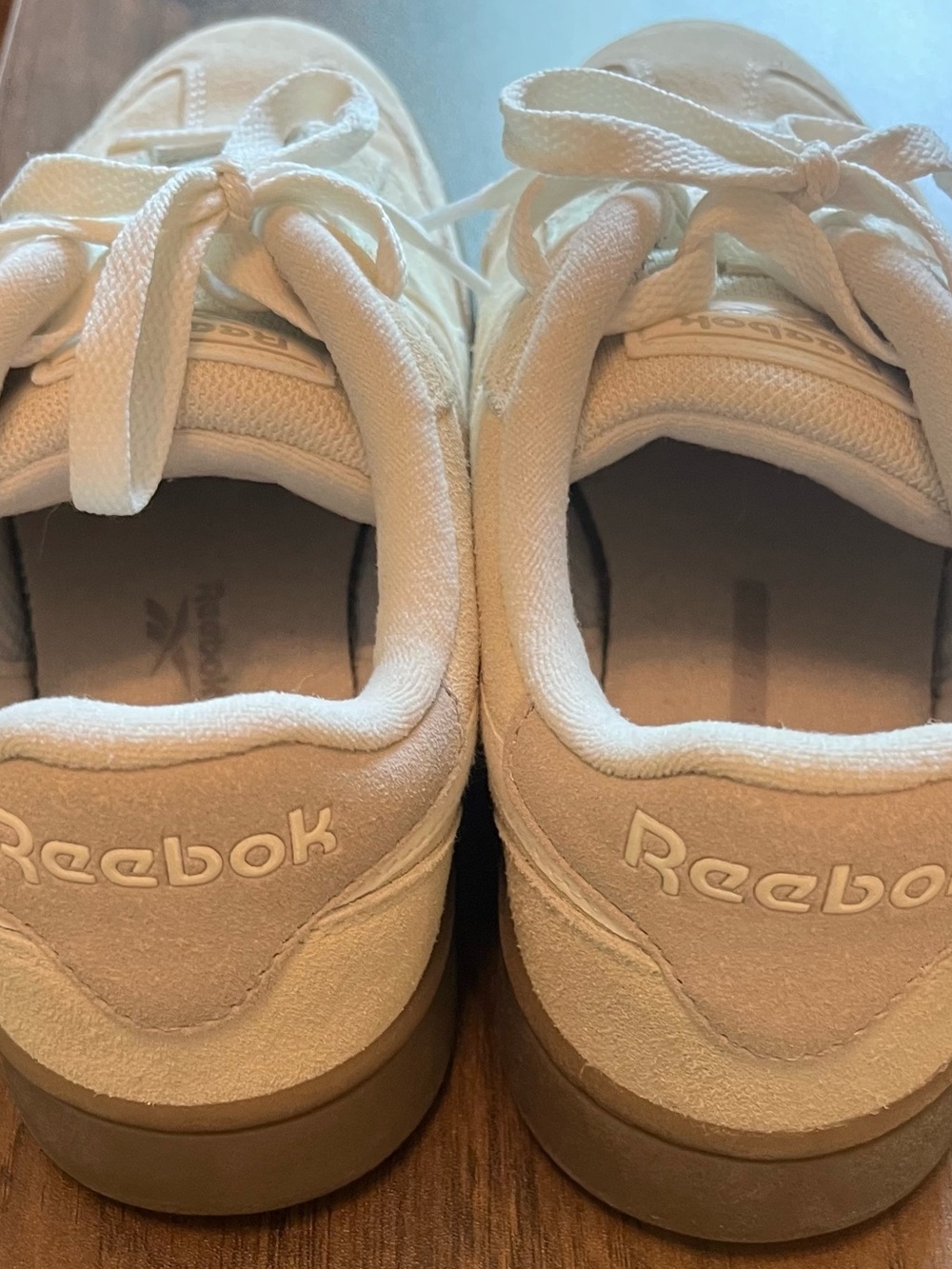 Reebok Suede Lace-Up Sneakers in Light Beige - Picture 3 of 4